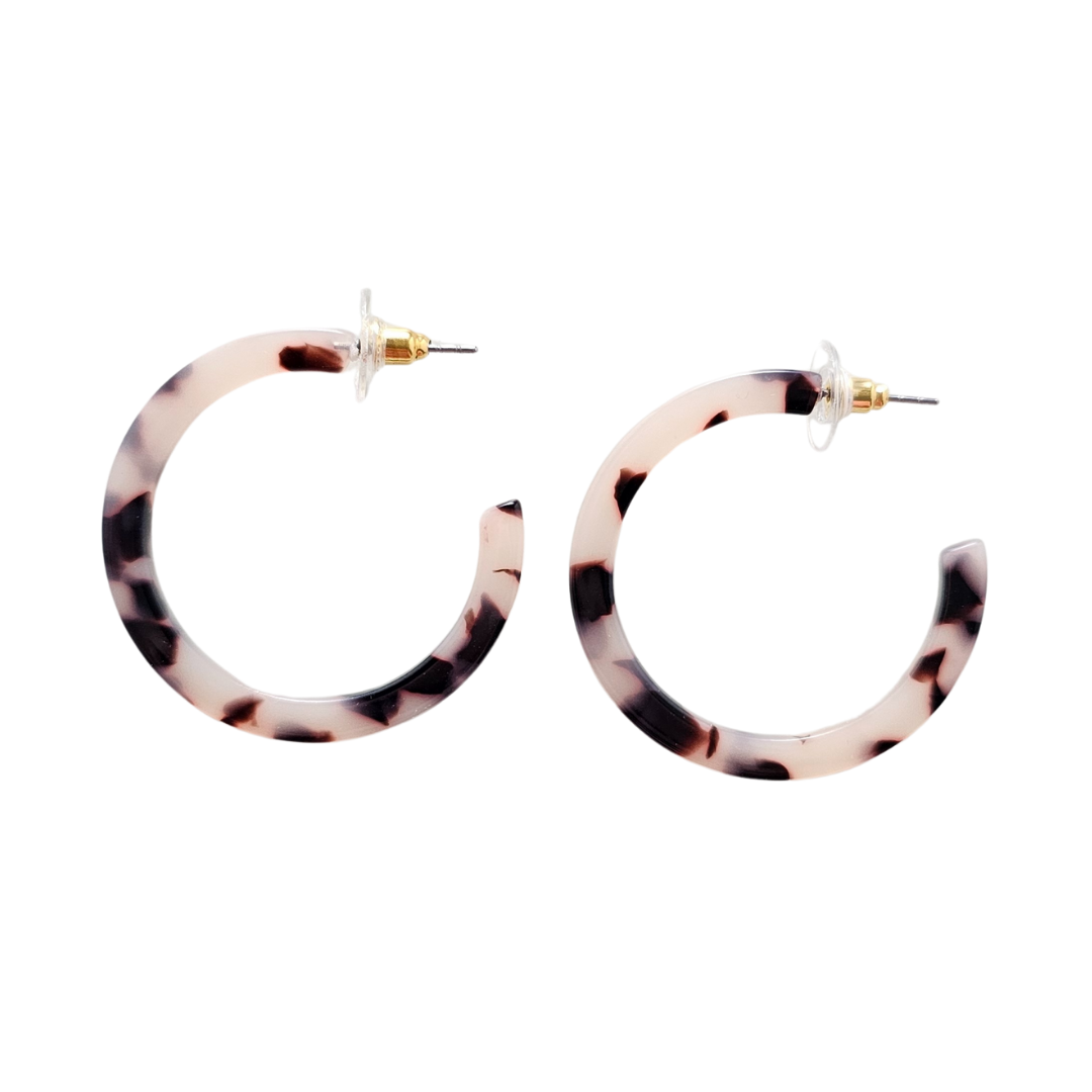 Camy Hoops - Blonde Tortoise / Earrings