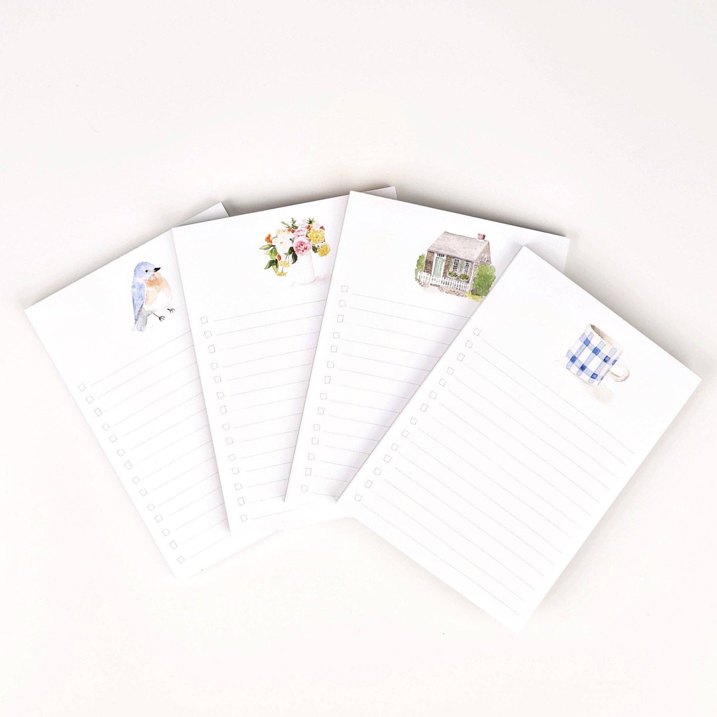 Checklist notepad: Gingham mug