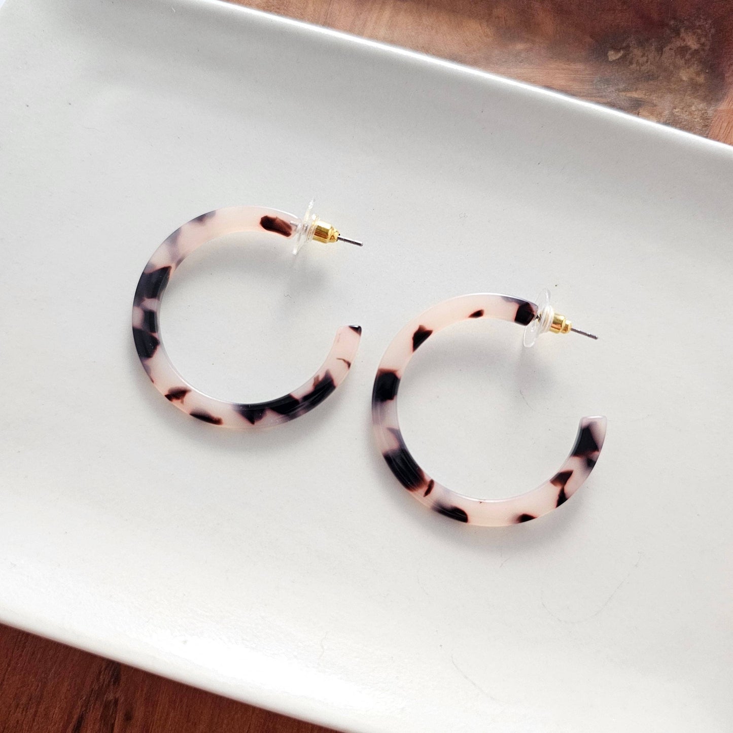 Camy Hoops - Blonde Tortoise / Earrings