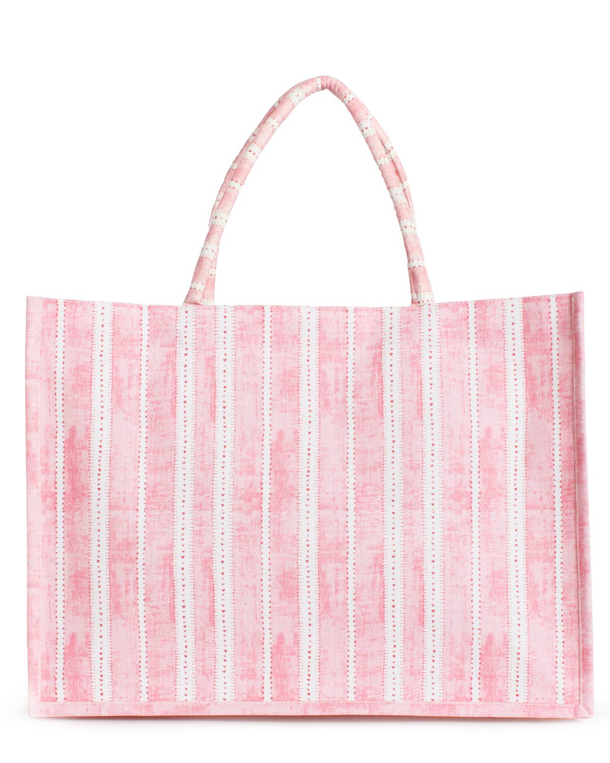 Scarlett Classic Tote White/Pink 19x14x7.5
