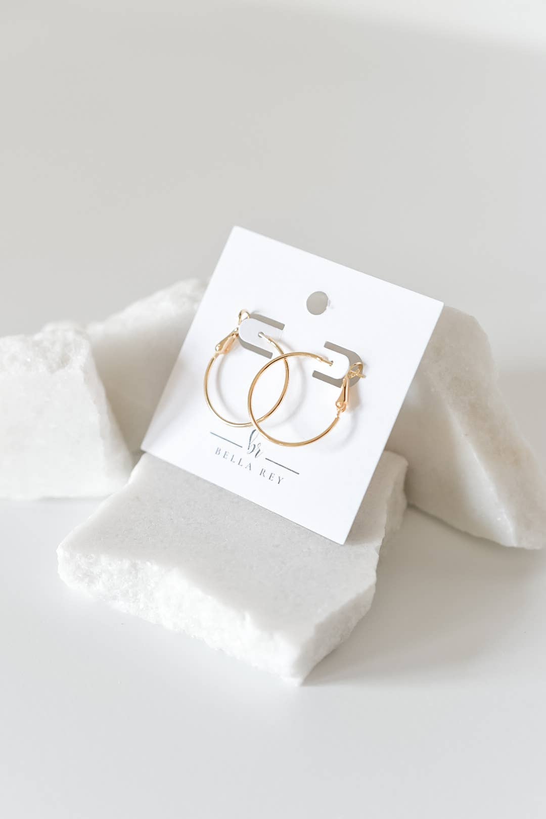 18k gold plated hoops -earrings- hypoallergenic