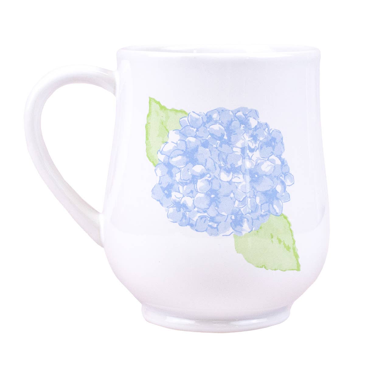 Hydrangea Mug White/Multi 18oz