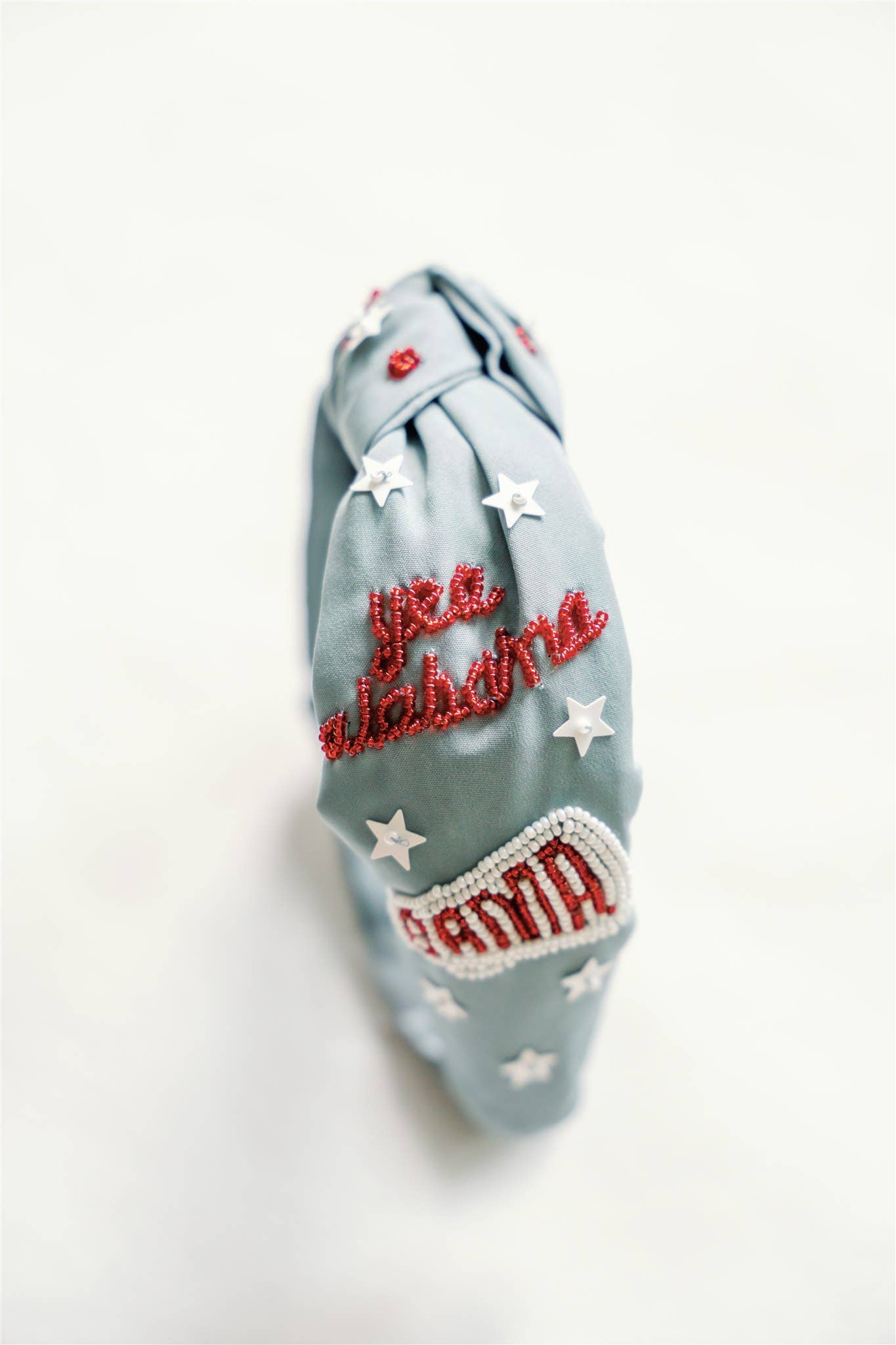 The University of Alabama Beaded Headband (dark grey)