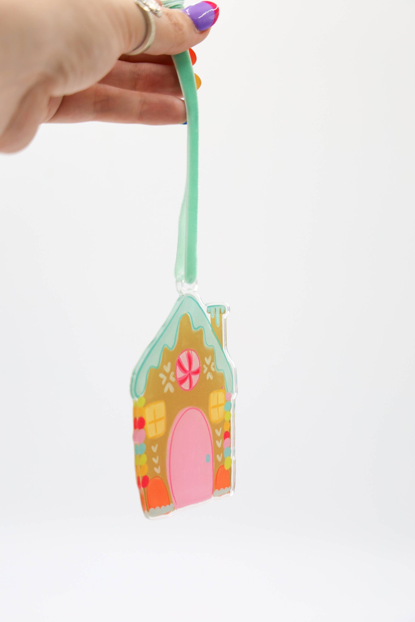 Colorful Gingerbread Acrylic Ornament