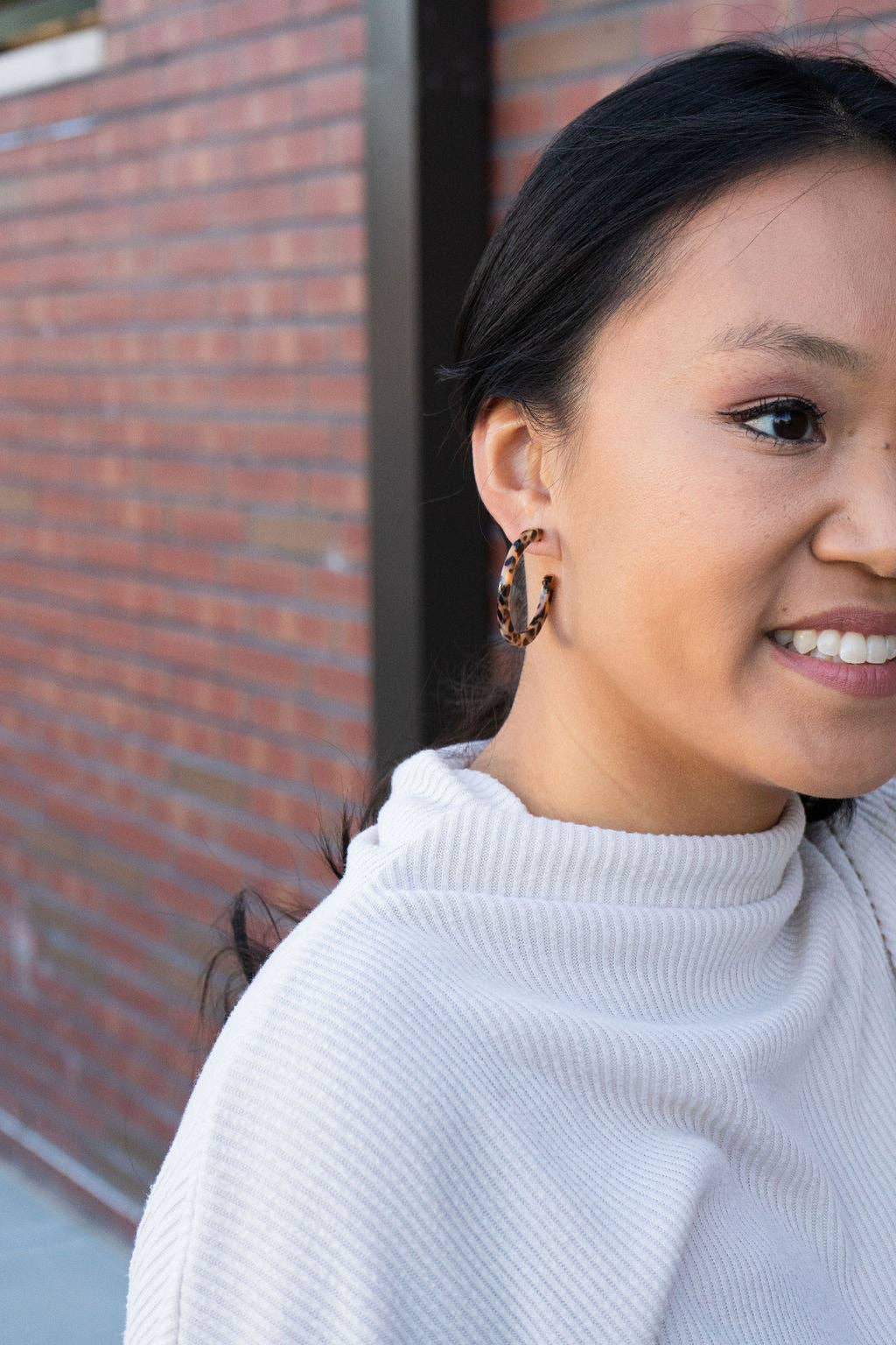 Camy Hoops - Cheetah / Earrings