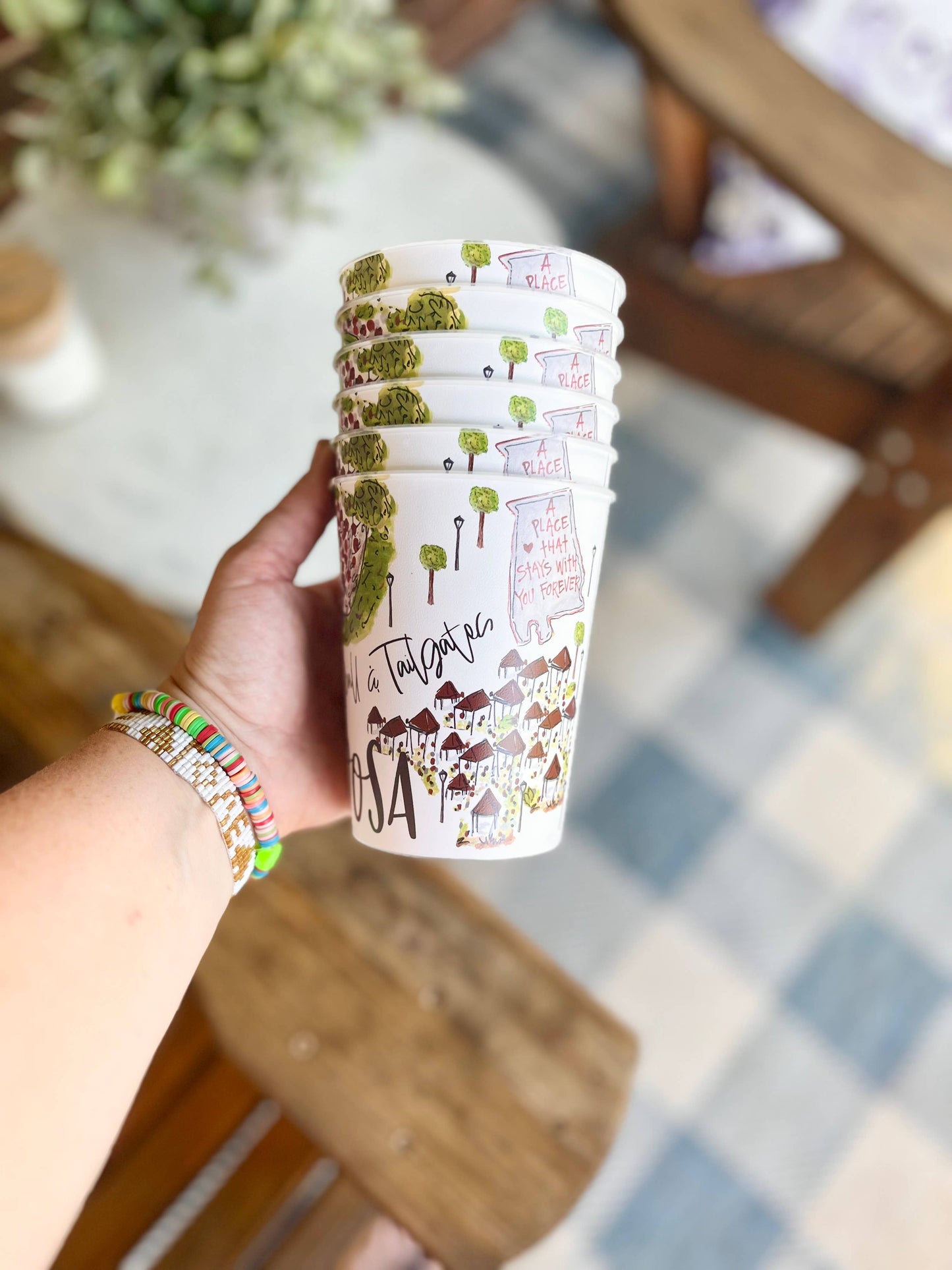 Tuscaloosa Reusable Cups, college tailgating, gifts, alumni: Unwrapped