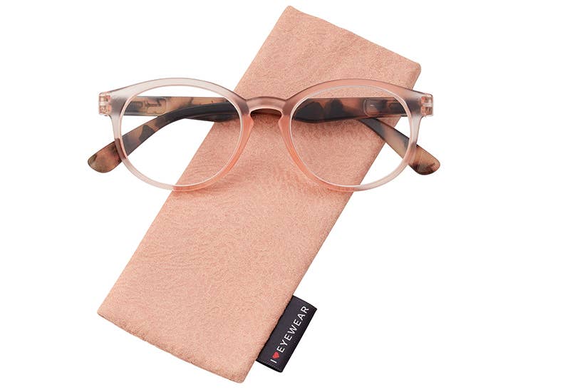 Avril Reading Glasses: Pink / +1.75