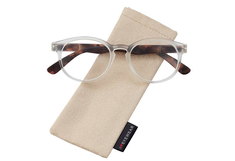 Avril Reading Glasses: Pink / +1.75
