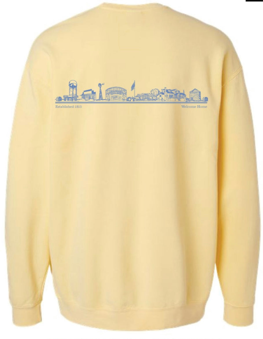 Pike Road Townscape Comfort Colors Sweatshirt - Butter