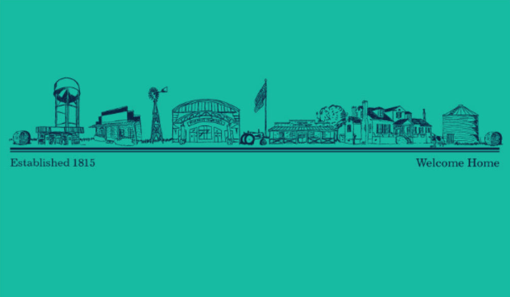 Pike Road Townscape Short Sleeved Shirt - Island Green/Navy