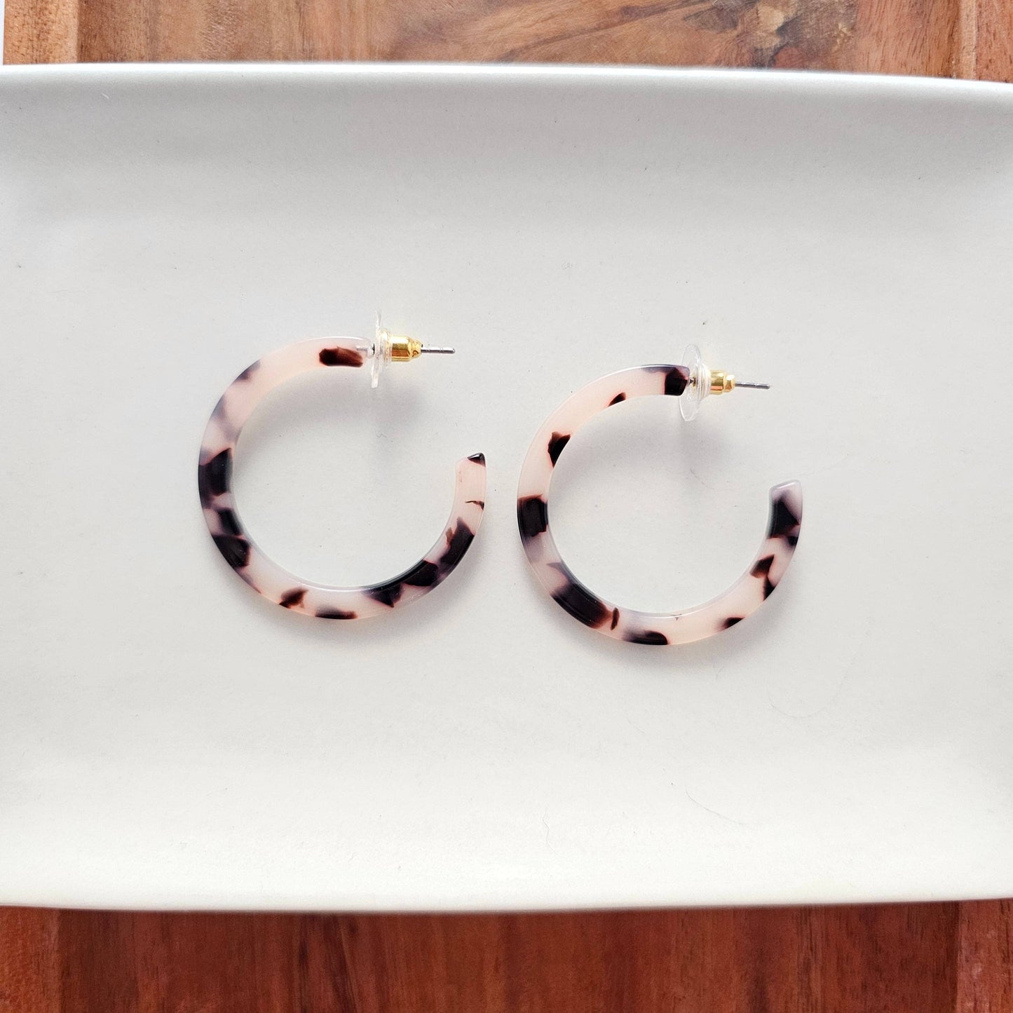 Camy Hoops - Blonde Tortoise / Earrings