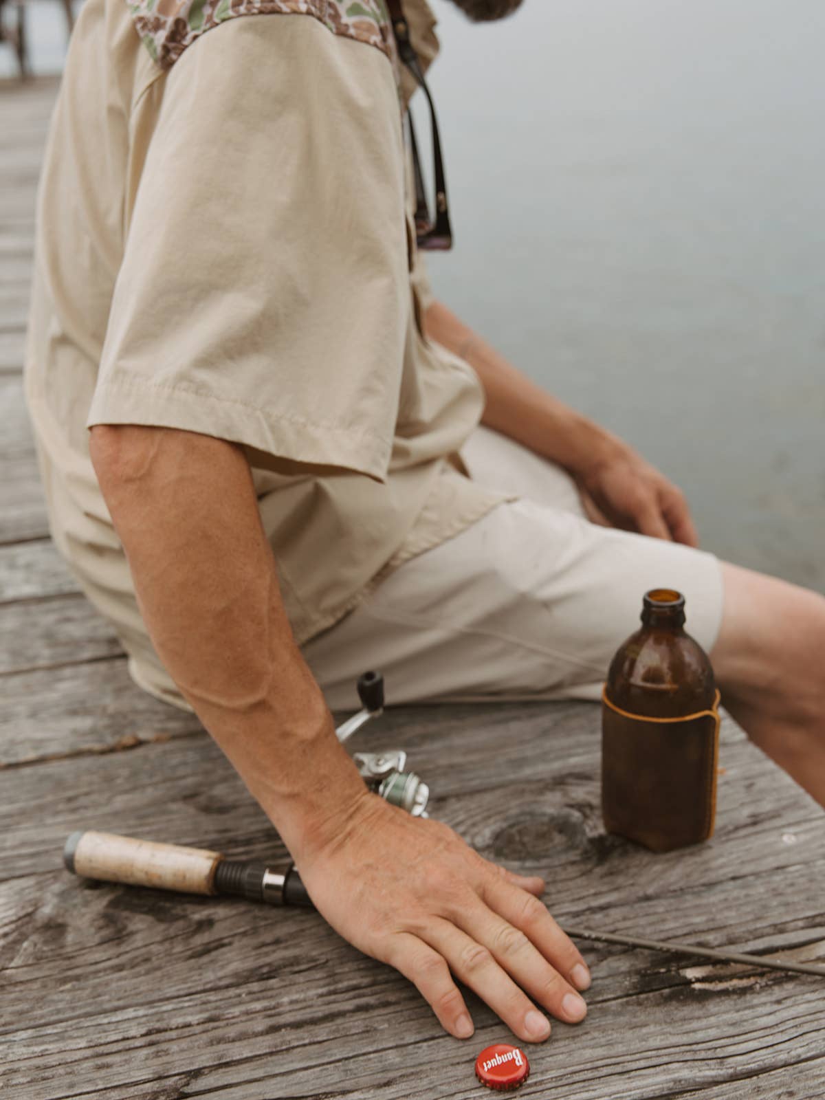 Leather Sewn Can Cooler: Can