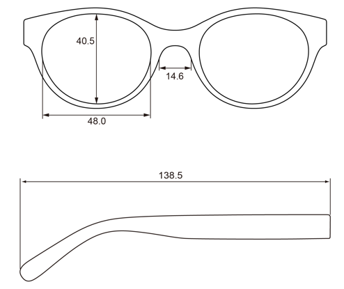 Blue Shelby Reading Glasses: +2.25