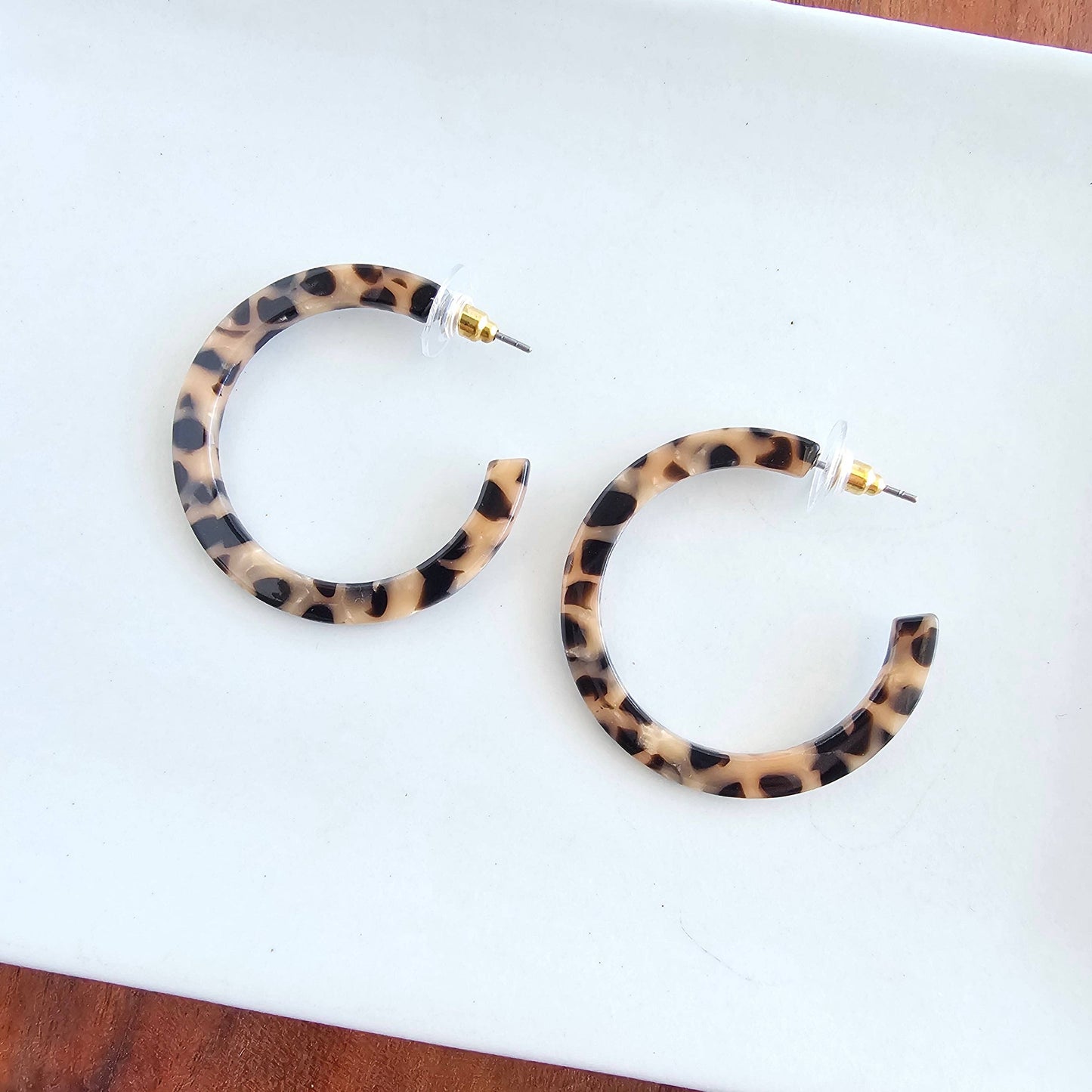 Camy Hoops - Cheetah / Earrings