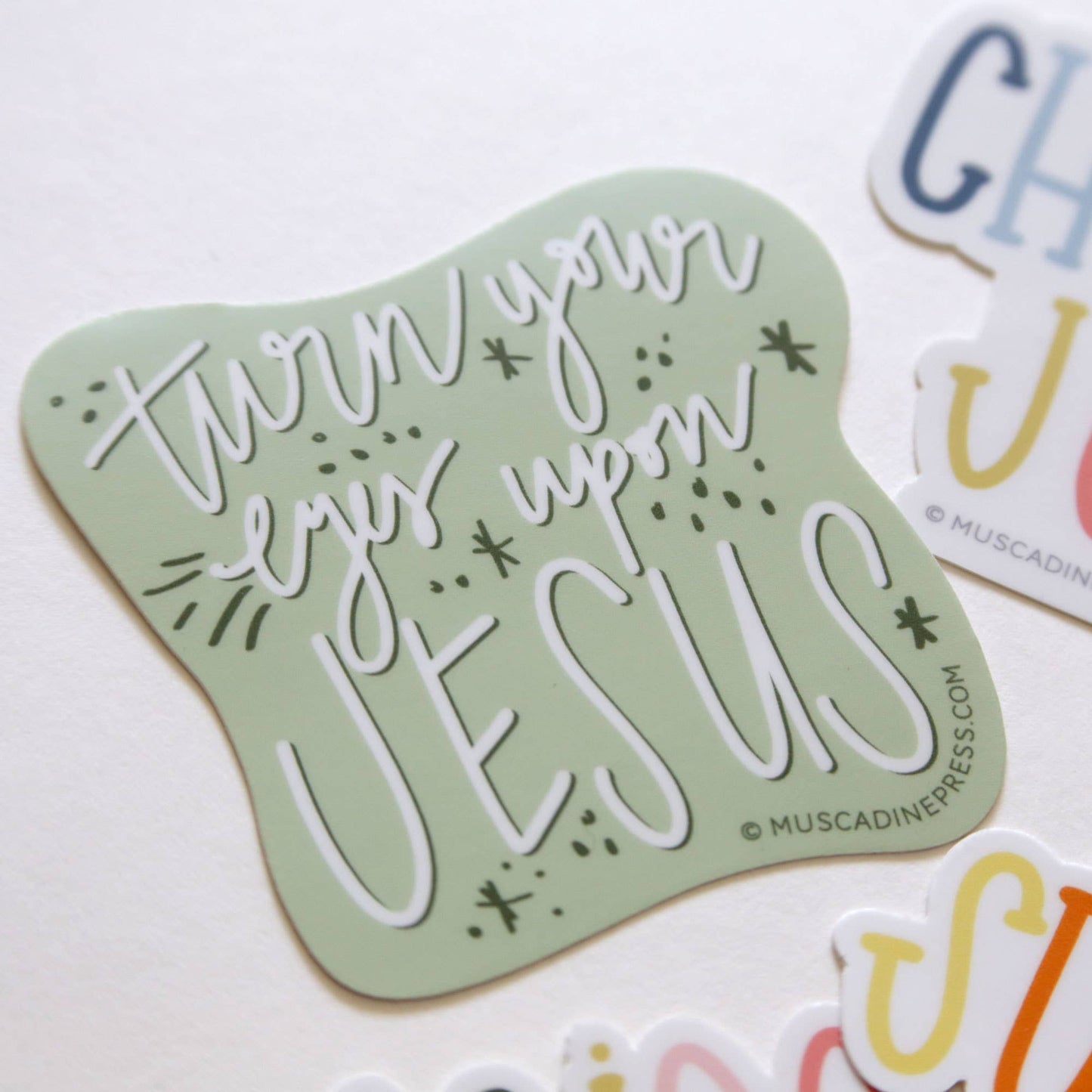 Vinyl Sticker, Turn Your Eyes Upon Jesus