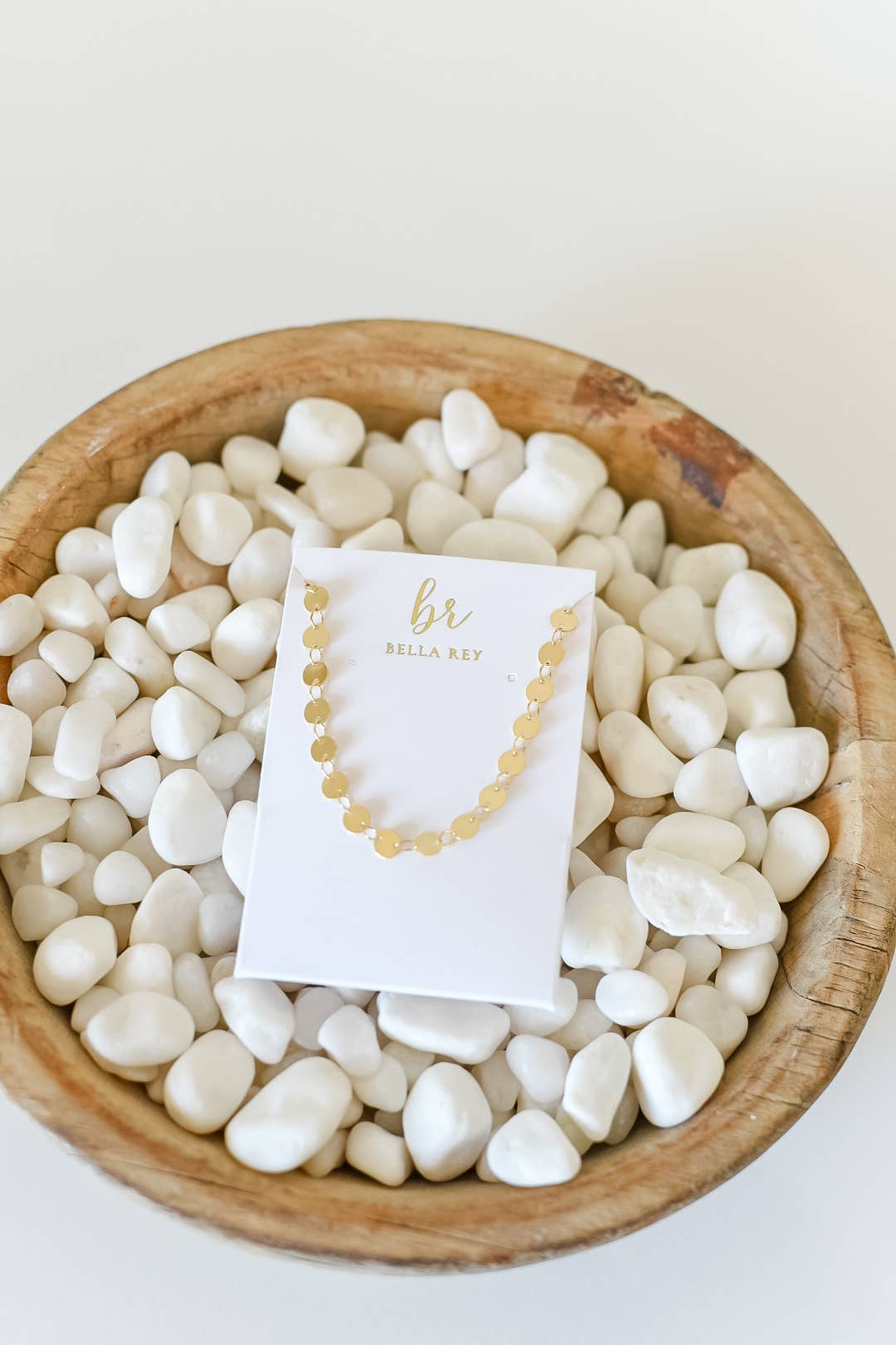 Beckett disc necklace 18k gold plated