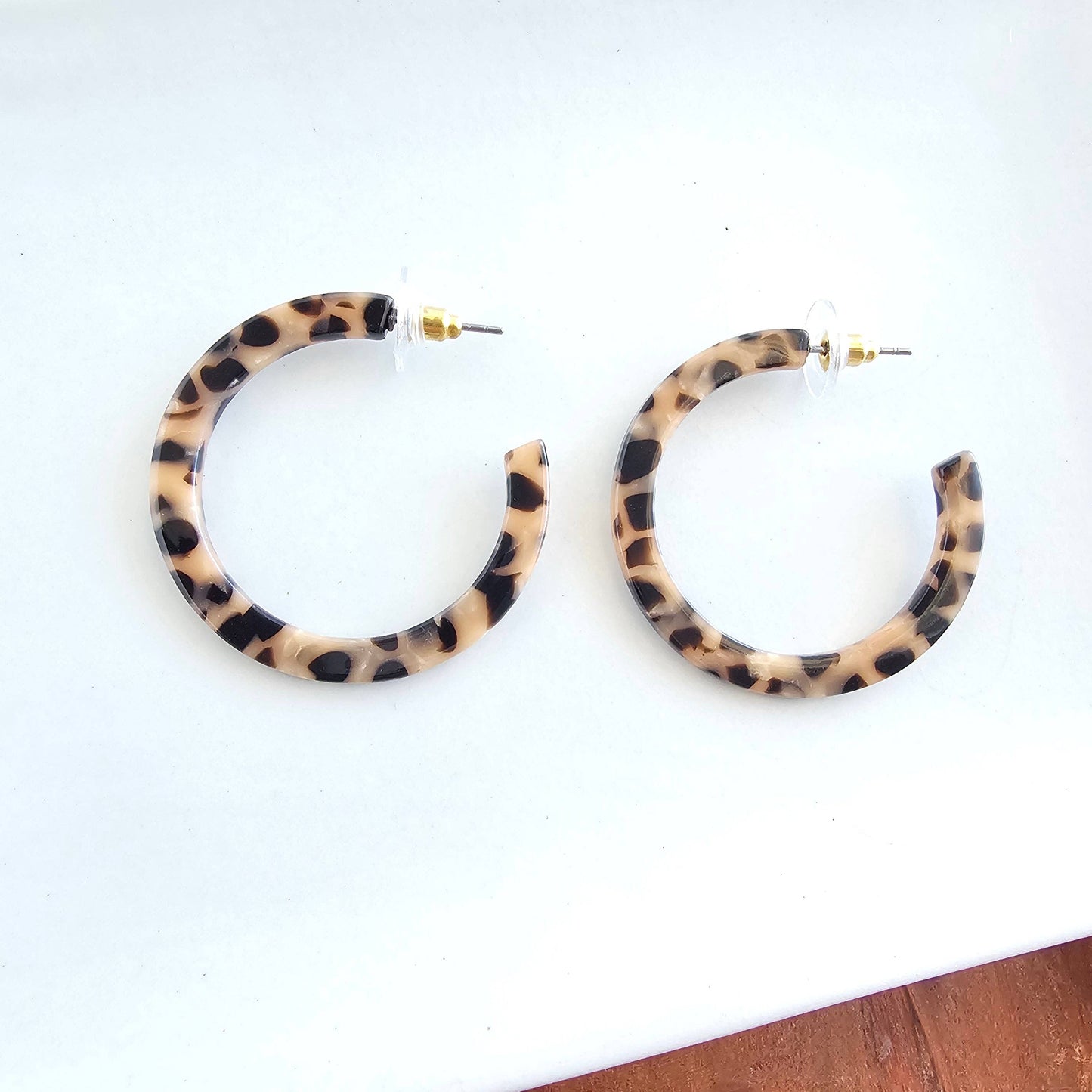 Camy Hoops - Cheetah / Earrings