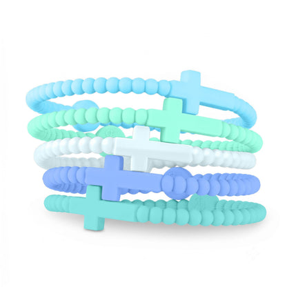 Jesus Bracelets - 5 Packs: Waves / Medium