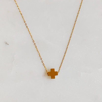 So Very Blessed Cross Necklace: White