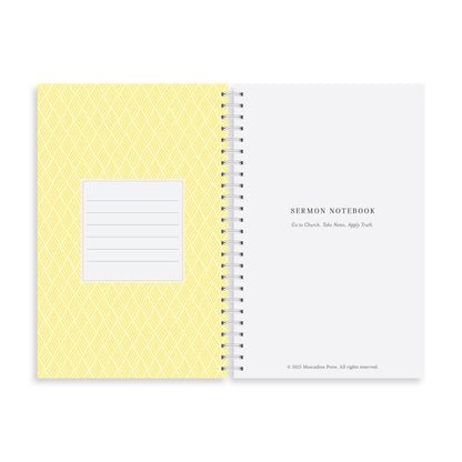 Sermon Notebook, Lemon Blossom
