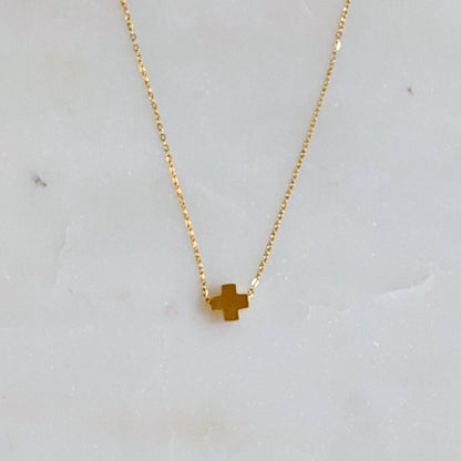 So Very Blessed Cross Necklace: Gold