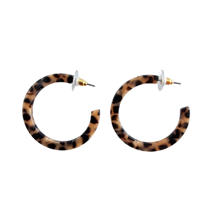 Camy Hoops - Cheetah / Earrings