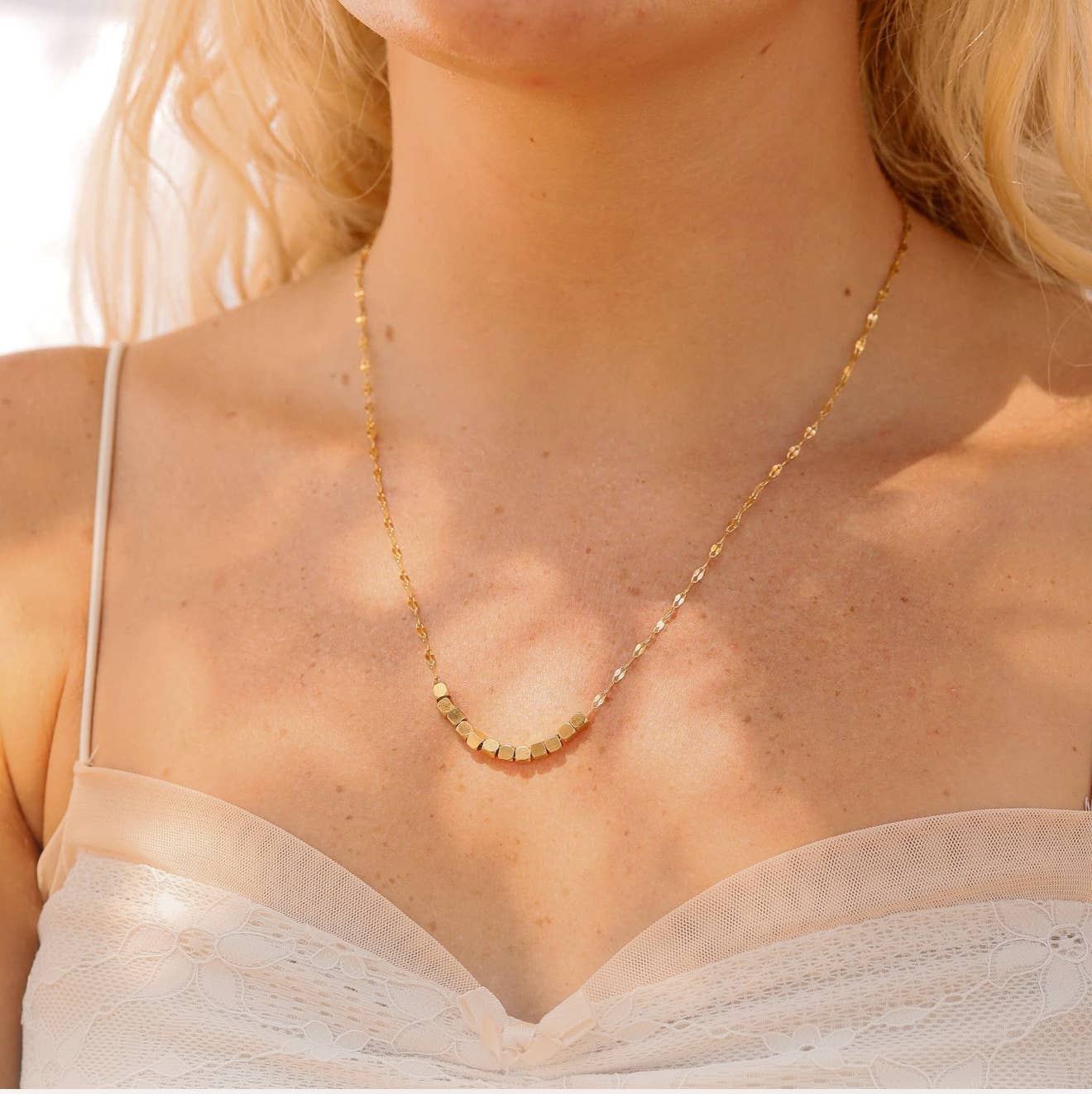 Leni necklace 18k gold plated