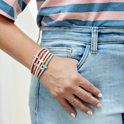 Jesus Bracelets - 5 Packs: Cotton Candy / Small