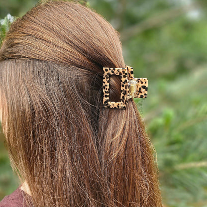 Carly Hair Claw - Cheetah / Leopard, Clip