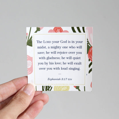 Scripture Static Cling, Mighty to Save
