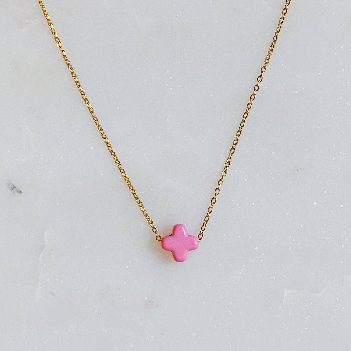 So Very Blessed Cross Necklace: Gold