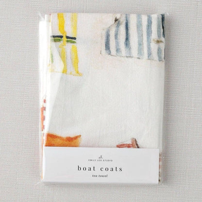 Boat coats cotton flour sack tea towel