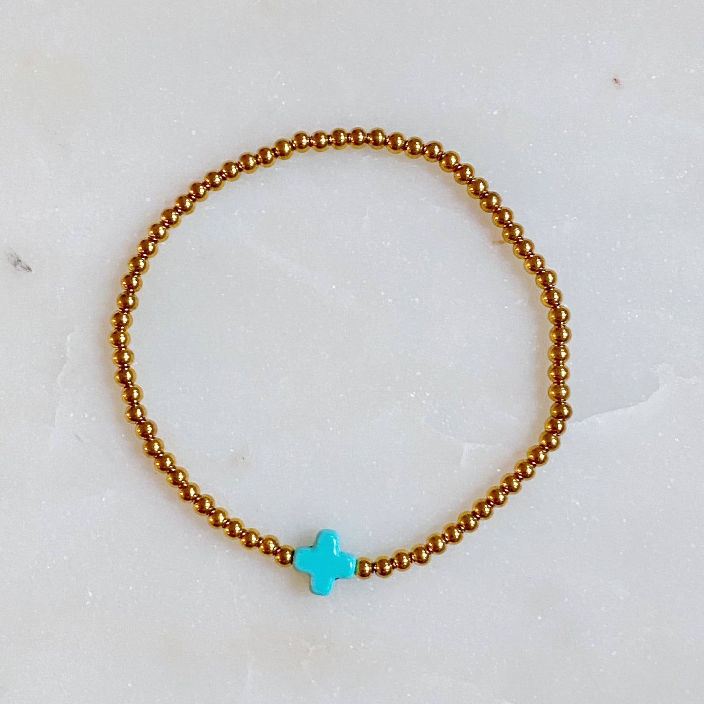 So Very Blessed Cross Bracelet: Gold