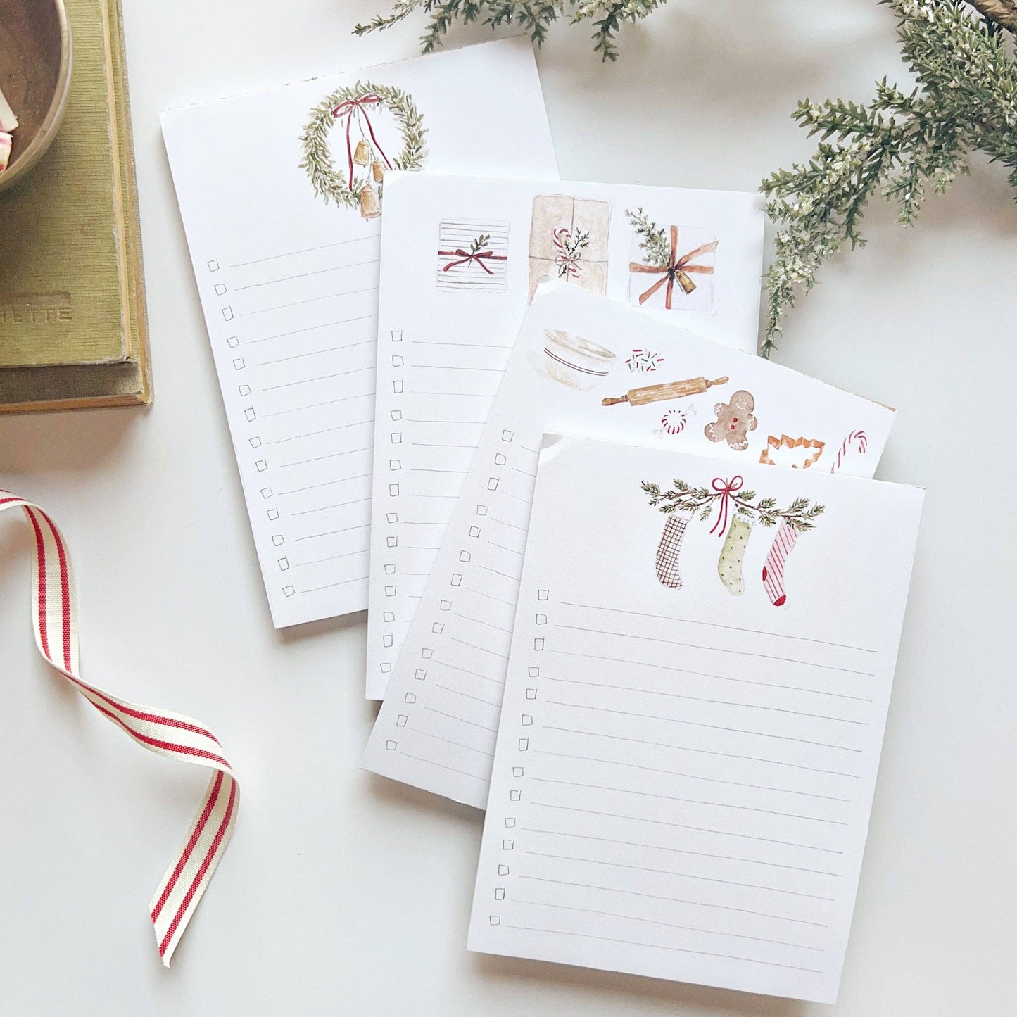 Christmas checklist notepad: Gifts