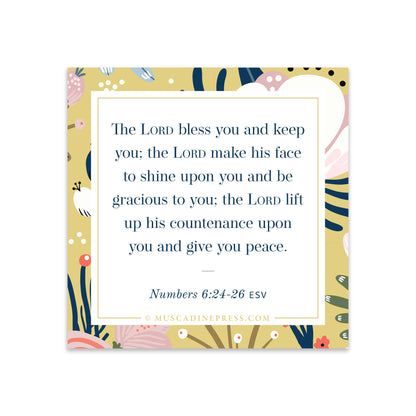 Scripture Static Cling, Benediction