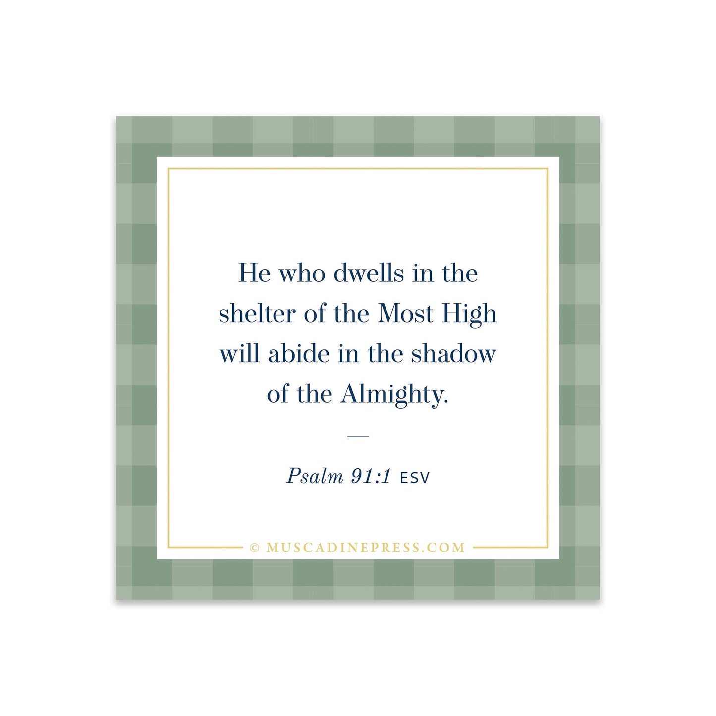 Scripture Static Cling, He Who Dwells