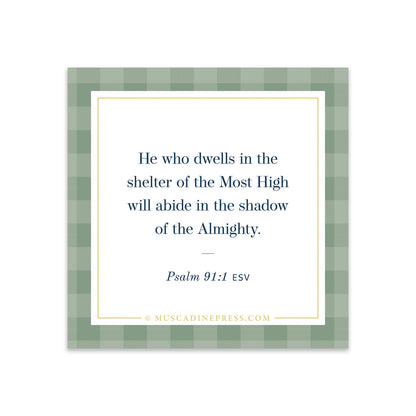 Scripture Static Cling, He Who Dwells