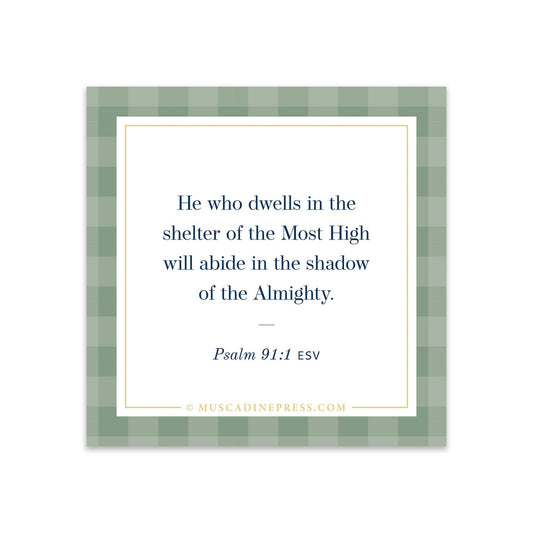 Scripture Static Cling, He Who Dwells