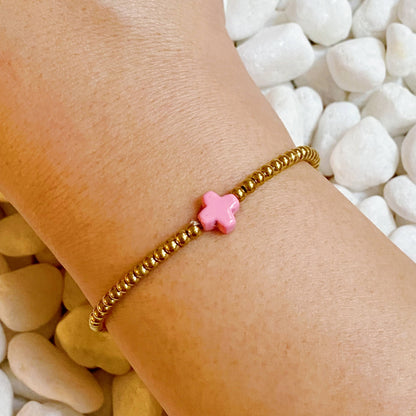 So Very Blessed Cross Bracelet: Gold