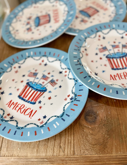 Celebrate America Plate (set of 4)