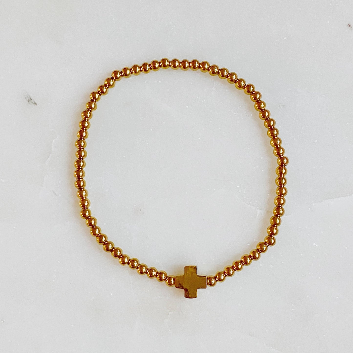 So Very Blessed Cross Bracelet: Gold