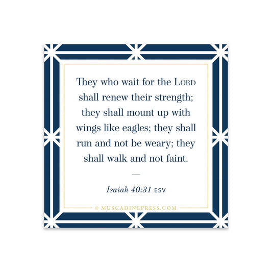 Scripture Static Cling, Wait for the Lord