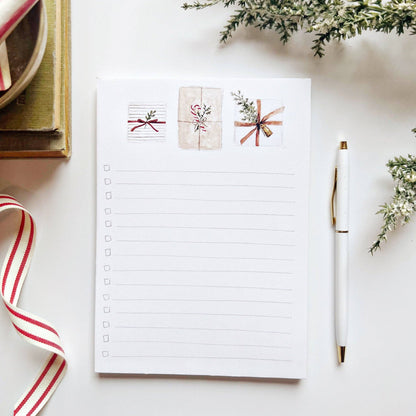 Christmas checklist notepad: Gifts