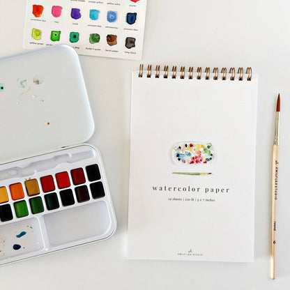 Spiral watercolor paper pad