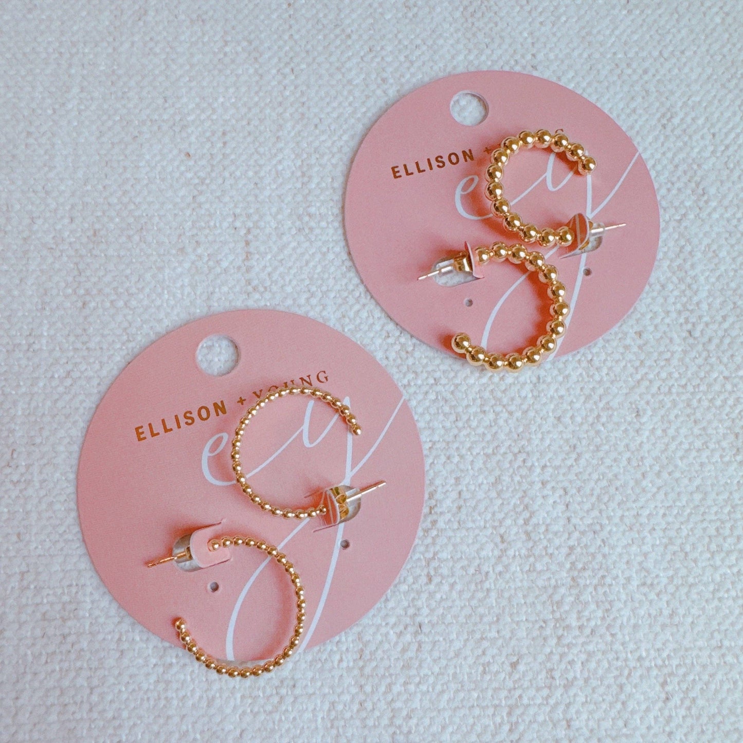 Golden Dot Everyday Hoop Earrings: Bold Dots