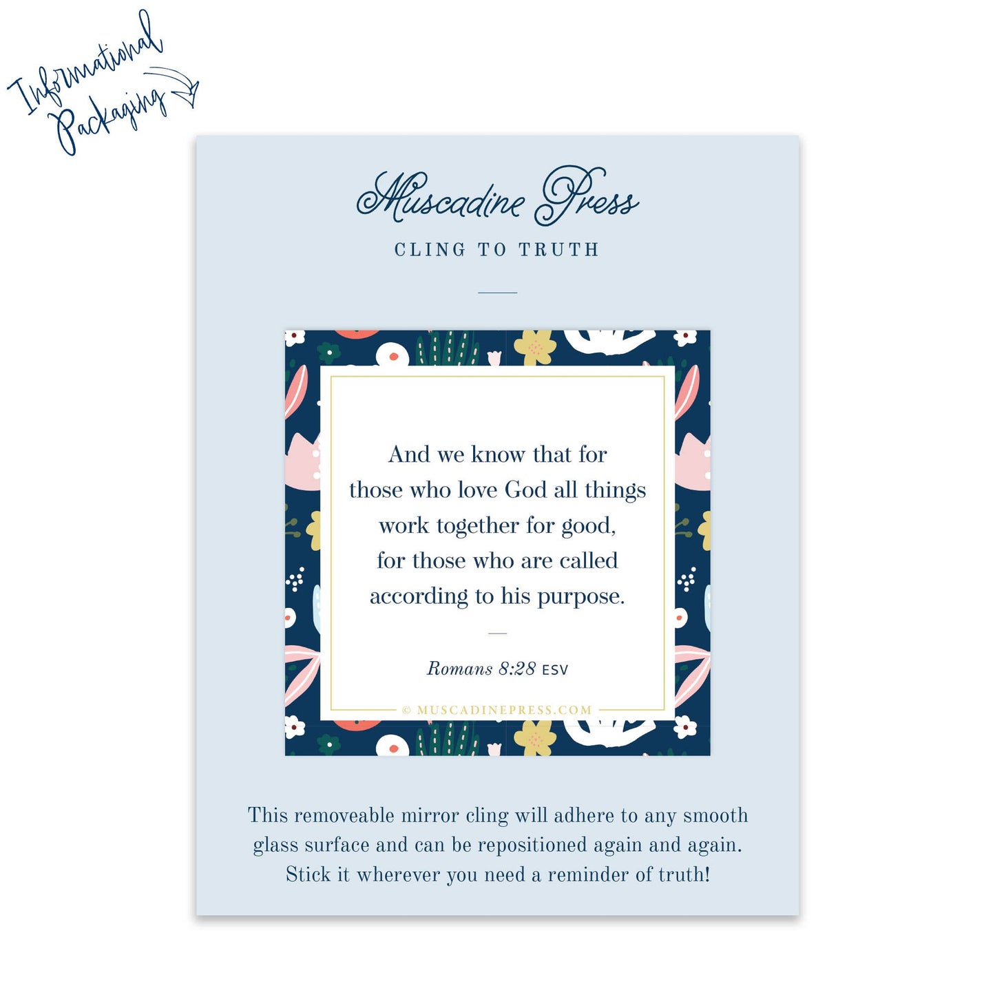 Scripture Static Cling, All Things Work Together