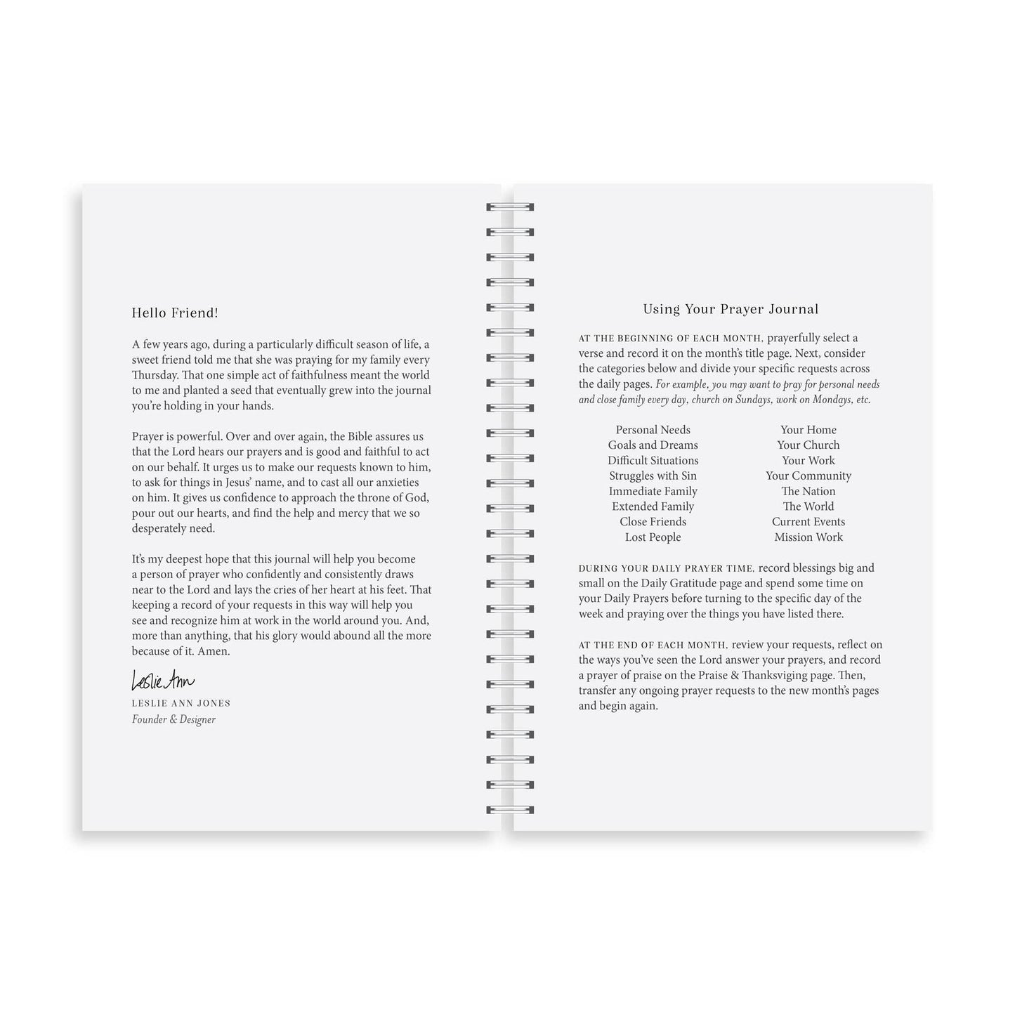 Yearly Prayer Journal, Rose Garden