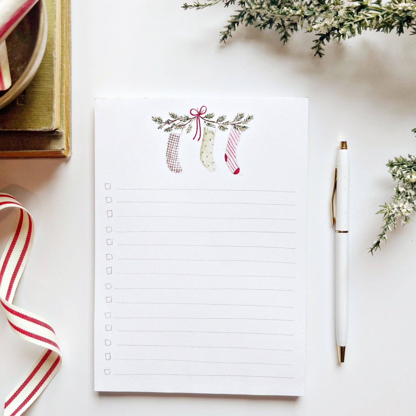 Christmas checklist notepad: Gifts