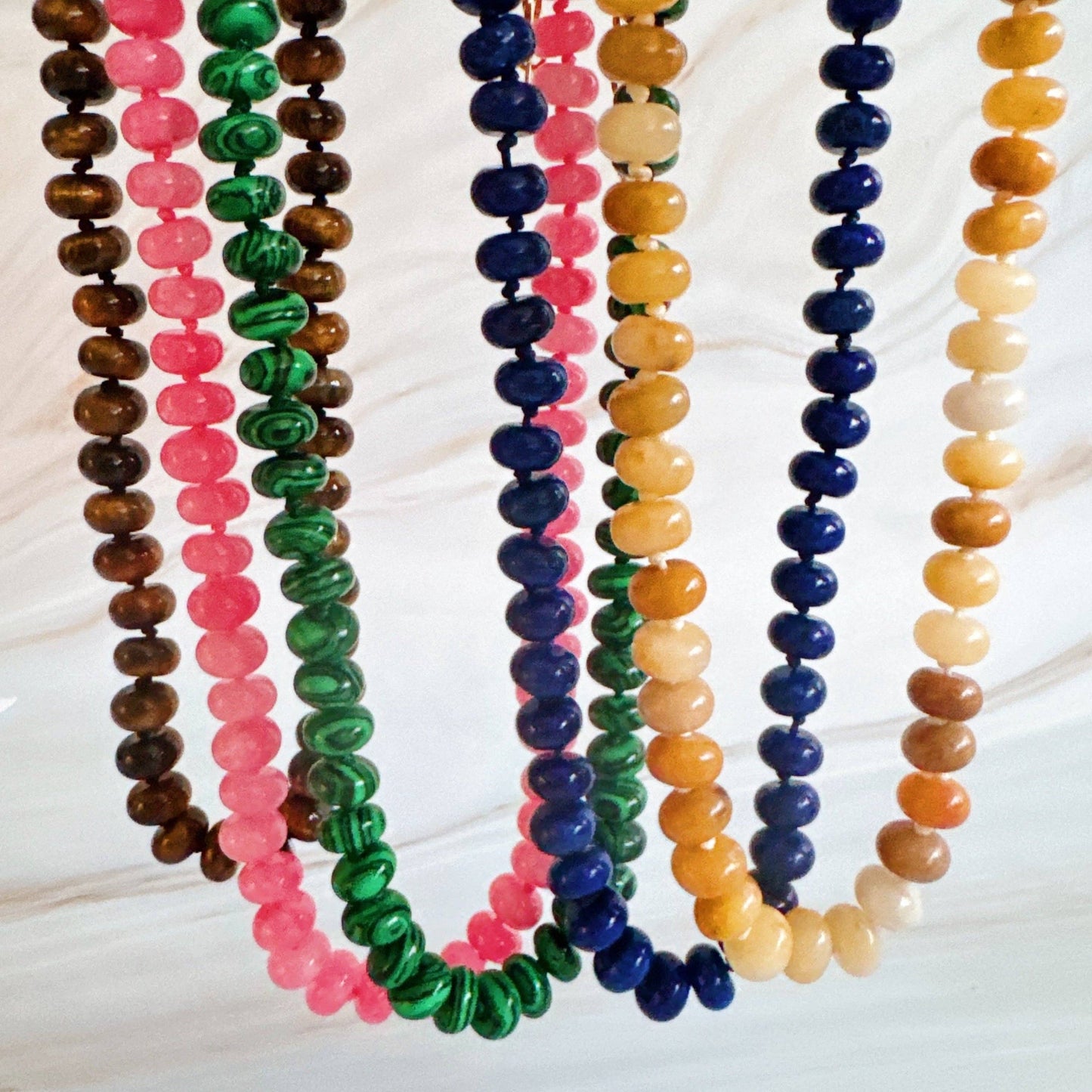 Refined Stone Bead Necklace – Timeless Everyday Accent: Pink Jade