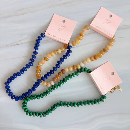 Refined Stone Bead Necklace – Timeless Everyday Accent: Pink Jade
